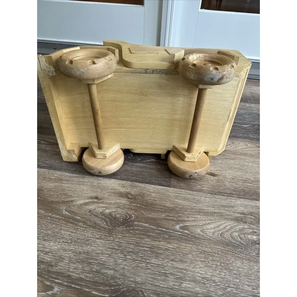 Vintage Tonka Wooden Dump Truck Handcrafted Display Toy Collectible - 19x12”